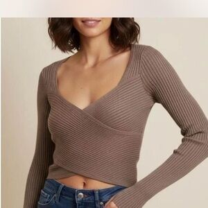 A&F Long Sleeve Wrap Sweater